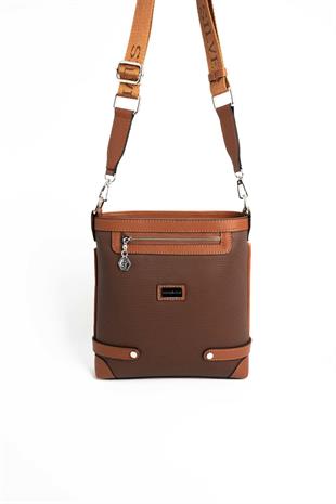 Silver & Polo SP1120 Kadın Çapraz Çanta Petek Kahve-Taba