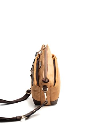Silver & Polo SP1110 Kadın Çapraz Çanta Süet Taba-Kahve