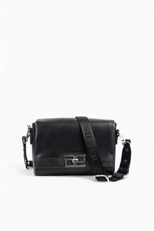 Silver & Polo SP1257 Kadın Çapraz Çanta Düz Siyah