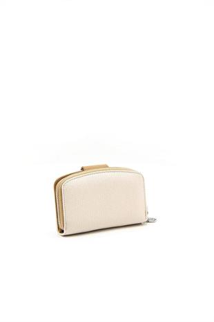 Silver & Polo SP874 Kadın Cüzdan & Kartlık Petek Bej-A.Taba