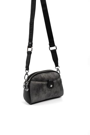 Silver & Polo M.gümüş - Siyah SP1144 Kadın Çapraz Çanta