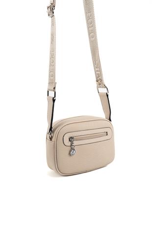 Silver & Polo Kum Bej SP1111 Kadın Çapraz Çanta