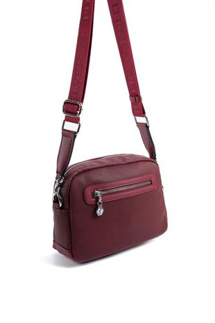 Silver & Polo SP1201 Kadın Çapraz Çanta Petek Bordo