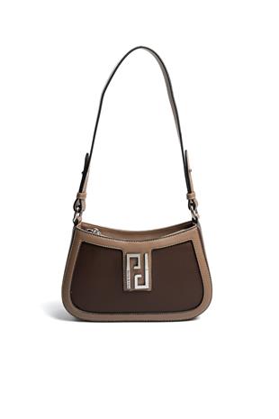 Silver & Polo SP1132 Kadın Çapraz Çanta Düz Kahve-Vizon