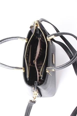 Silver & Polo SP987 Kadın El Çantası Düz Bordo-Bordo