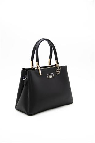 Silver & Polo SP1098 Kadın El Çantası Düz Siyah