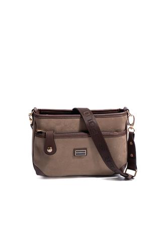 Silver & Polo SP1160 Kadın Çapraz Çanta Süet Vizon-Kahve