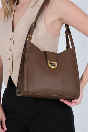 Silver Polo SP1242 Kadın Omuz Çantası Mini Rolax Kahve-Kahve
