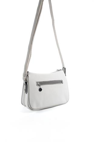 Silver & Polo Beyaz - A.gri SP818 Kadın Çanta Modelleri>Çapraz Çanta