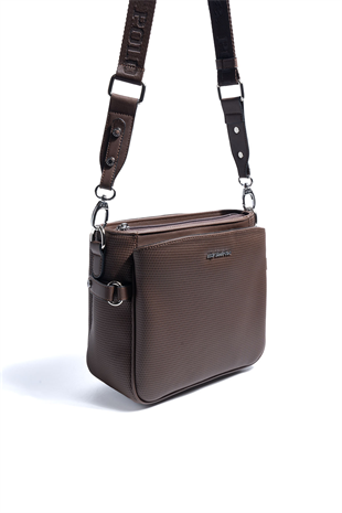 Silver & Polo SP884 Kadın Çapraz Çanta Petek Kahve