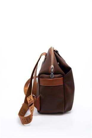 Silver & Polo SP771 Kadın Sırt Çantası Petek Kahve-Taba