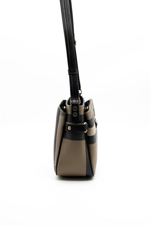 Silver & Polo SP884 Kadın Çapraz Çanta Ekose Kahve-Siyah