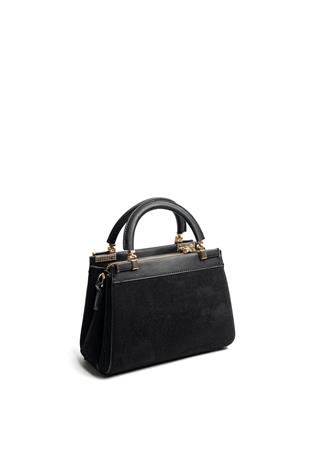 Silver & Polo SP1193 Kadın El Çantası Süet Siyah-Siyah