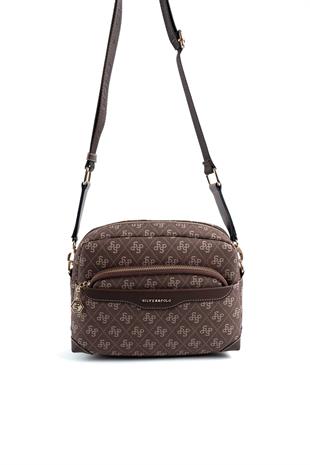 Silver & Polo Kahve SP1201 Kadın Çapraz Çanta