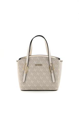 Silver & Polo SP1021 Kadın El Çantası Monogram Taş-Kemik