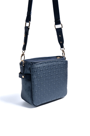 Silver & Polo SP884 Kadın Çapraz Çanta Logolu Lacivert-Lacivert