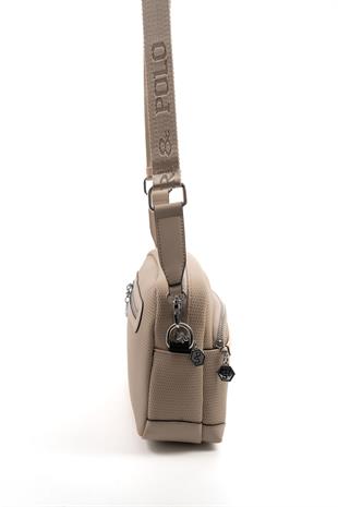 Silver & Polo SP1201 Kadın Çapraz Çanta Petek Kum Beji