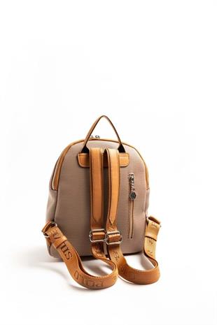 Silver & Polo SP1123 Kadın Sırt Çantası Petek Kum-A.Taba