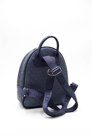 Silver & Polo SP945 Kadın Sırt Çantası Logolu Lacivert