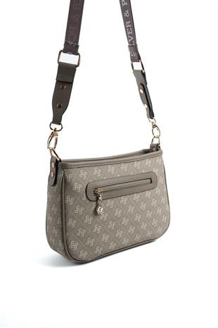 Silver & Polo SP1160 Kadın Çapraz Çanta Monogram Y.Yeşil