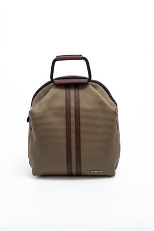 Silver & Polo SP771 Kadın Sırt Çantası Petek L.Haki-Kahve