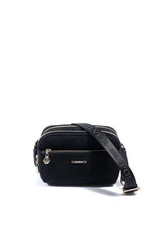 Silver & Polo SP1162 Kadın Çapraz Çanta Süet Siyah