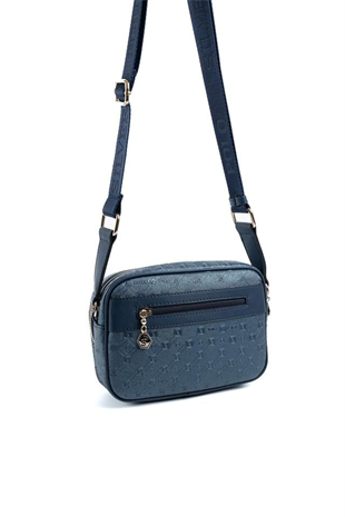 Silver & Polo SP1162 Kadın Çapraz Çanta Logolu Lacivert-Lacivert