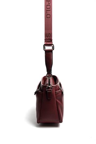 Silver & Polo SP1184 Kadın Çapraz Çanta Petek Bordo-Bordo