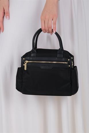 Silver & Polo SP1219 Kadın El Çantası Saten Siyah-Siyah