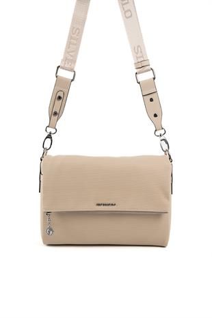 Silver & Polo Kum Bej SP963 Kadın Çapraz Çanta