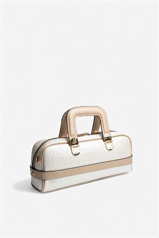 Silver & Polo SP1258 Kadın El Çantası Logolu Sedef-S.Nut