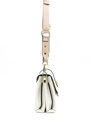Silver & Polo SP1009 Kadın Çapraz Çanta Logolu Sedef-S.Nut