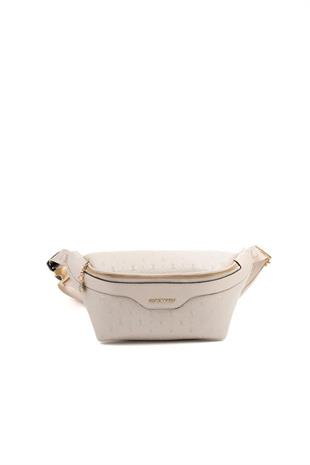 Silver & Polo SP1192 Kadın Bel Çantası Logolu Bej-S.Bej