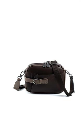Silver & Polo SP1256 Kadın Çapraz Çanta Düz Kahve-Vizon