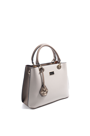 Silver Polo Bej - Latte Düz Kadın El Çantası SP1272