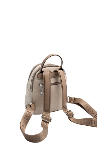 Silver Polo Bej - Latte Fashion Kadın Sırt Çantası SP983