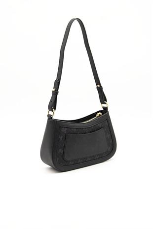 Silver & Polo SP1132 Kadın Çapraz Çanta Monogram Siyah