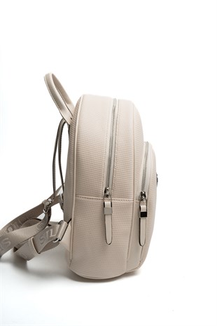 Silver & Polo SP1062 Kadın Sırt Çantası Petek Krem-Bej