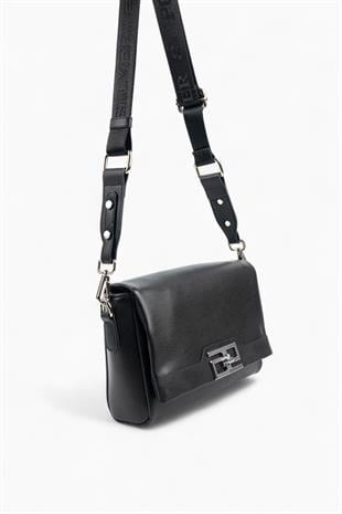 Silver & Polo SP1257 Kadın Çapraz Çanta Düz Siyah