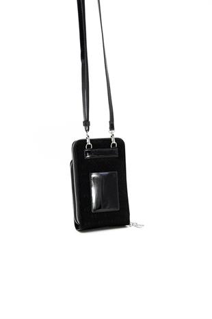 Silver & Polo SP1011 Kadın Telefon Çantası Fashion Siyah-Rugan Siyah