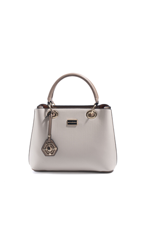 Silver Polo Bej - Latte Düz Kadın El Çantası SP1272