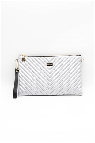 Silver Polo A.Gümüş - A.Gümüş Kapitone V Kadın Portföy ve Clutch El Çantası SP1034