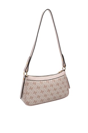 Silver Polo SP1274 Kadın Çapraz Çanta Monogram Pembe-Pudra