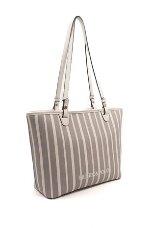 Silver & Polo Antrasit - Kemik SP1204 Kadın Omuz Çantası