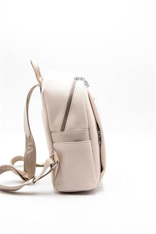 Silver & Polo SP926 Kadın Sırt Çantası Petek Bej-Bej