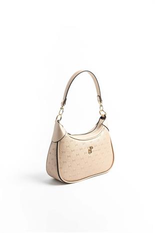 Silver & Polo SP1180 Kadın Omuz Çantası Logolu Nut-S.Nut