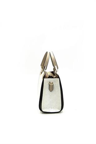 Silver & Polo SP1133 Kadın El Çantası Logolu Sedef-S.Nut