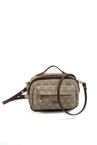 Silver & Polo Yeşil - Kahve SP1186 Kadın Çapraz Çanta
