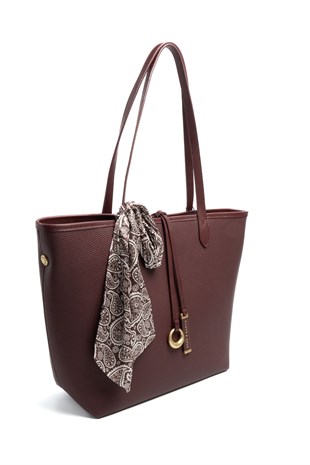 Silver Polo SP1247 Kadın Omuz Çantası Mini Rolax Bordo-Bordo
