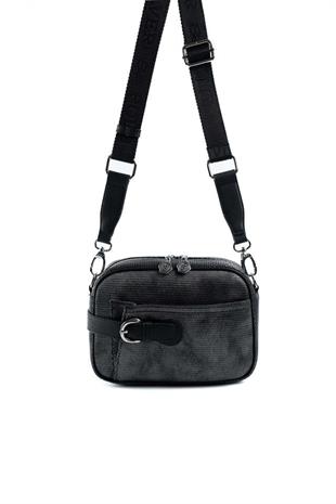 Silver & Polo SP1256 Kadın Çapraz Çanta Petek M.Gümüş-Siyah